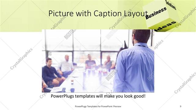 Picture with Caption presentation slide layout