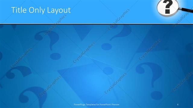 Title Only presentation slide layout