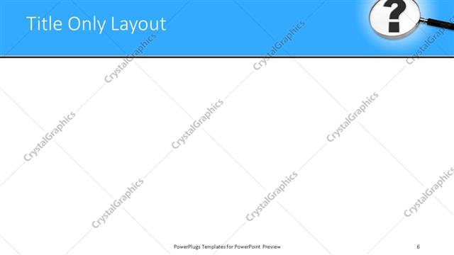 Title Only presentation slide layout