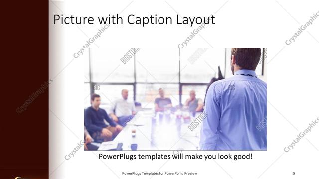 Picture with Caption presentation slide layout