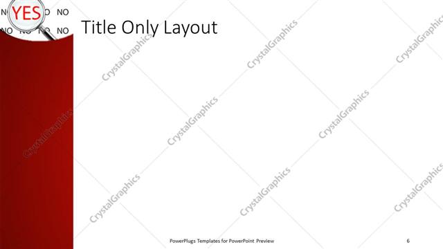 Title Only presentation slide layout