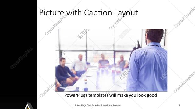 Picture with Caption presentation slide layout