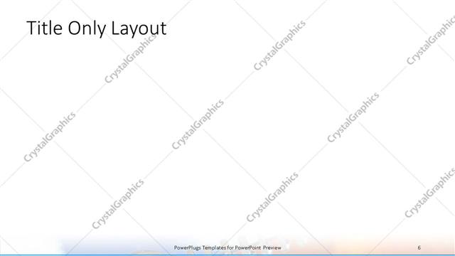 Title Only presentation slide layout