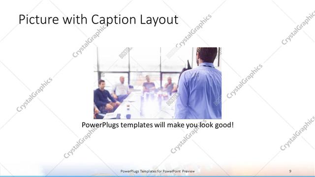 Picture with Caption presentation slide layout
