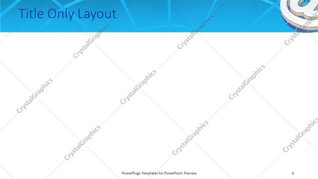 Title Only presentation slide layout