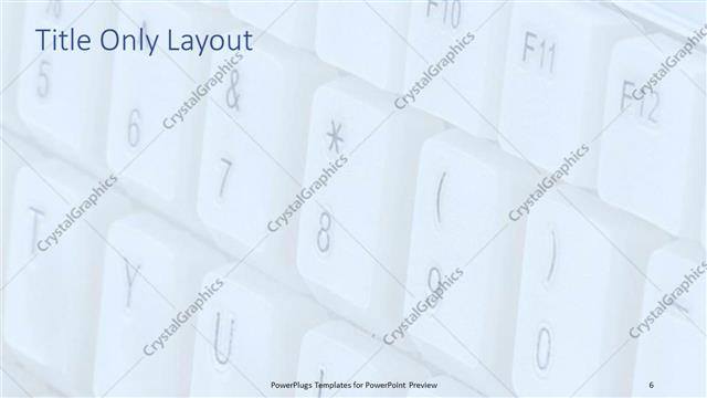 Title Only presentation slide layout