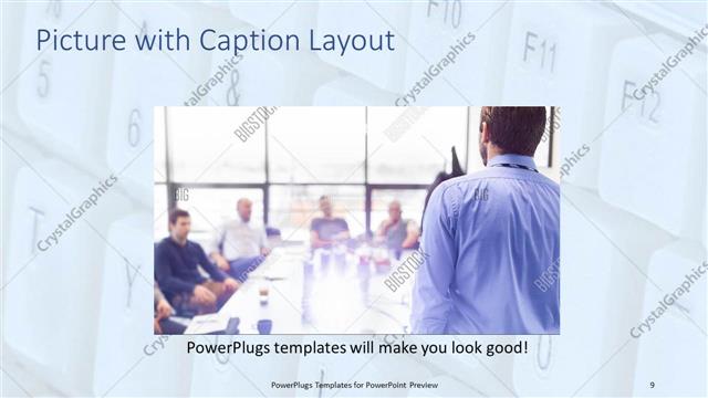 Picture with Caption presentation slide layout