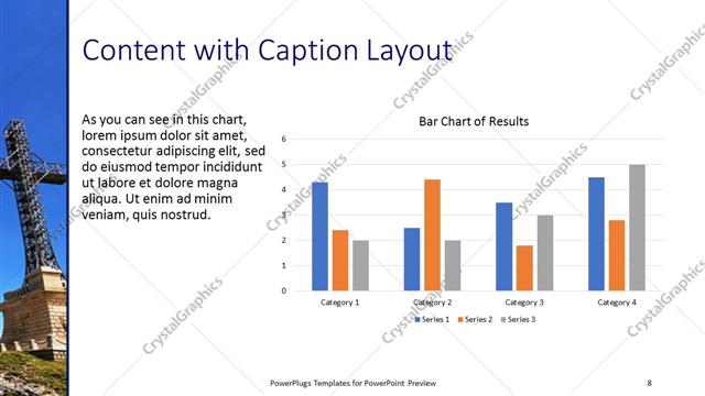 Content with Caption presentation slide layout