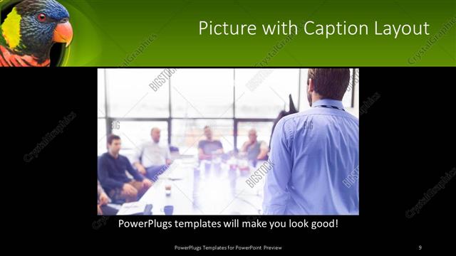 Picture with Caption presentation slide layout