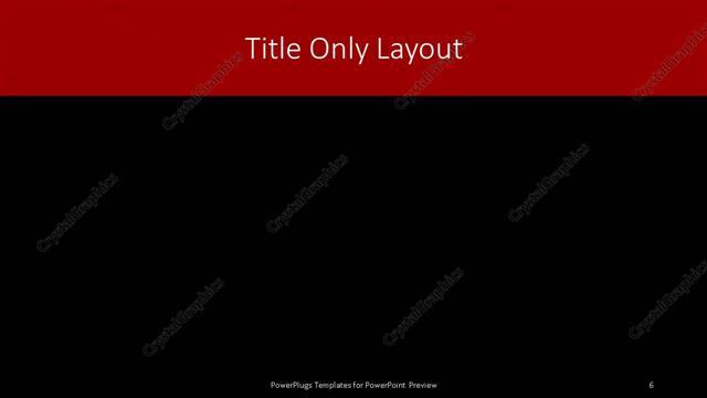 Title Only presentation slide layout