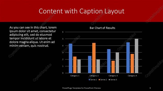 Content with Caption presentation slide layout