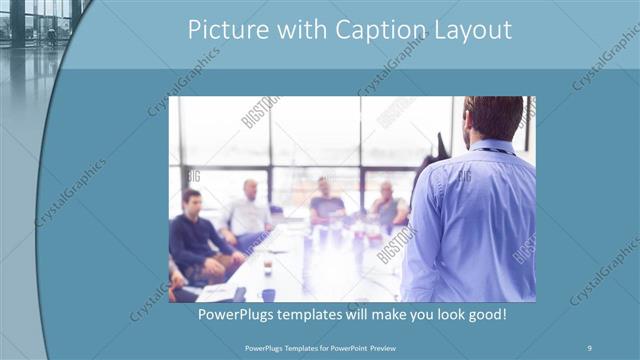 Picture with Caption presentation slide layout