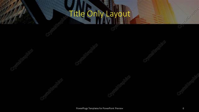 Title Only presentation slide layout