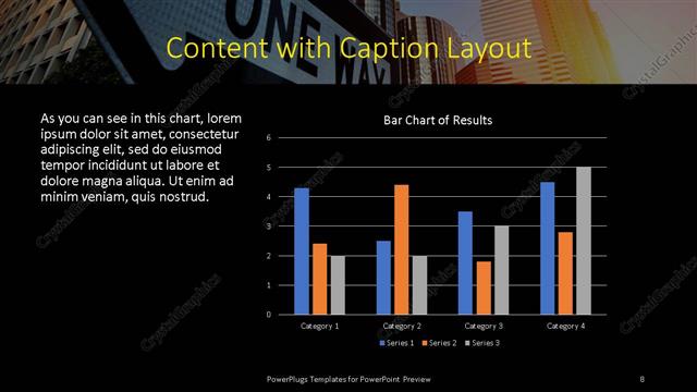 Content with Caption presentation slide layout