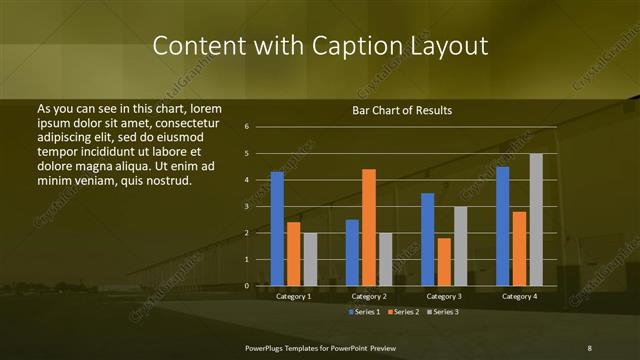 Content with Caption presentation slide layout