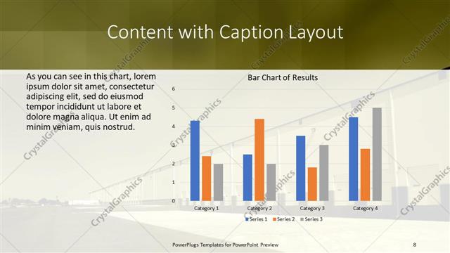 Content with Caption presentation slide layout
