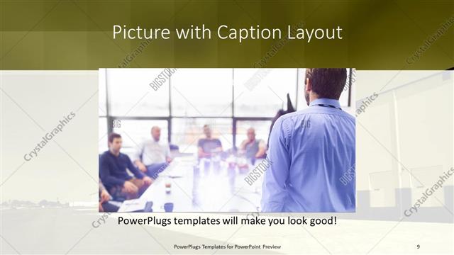 Picture with Caption presentation slide layout