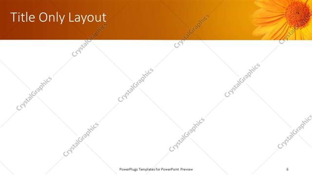 Title Only presentation slide layout