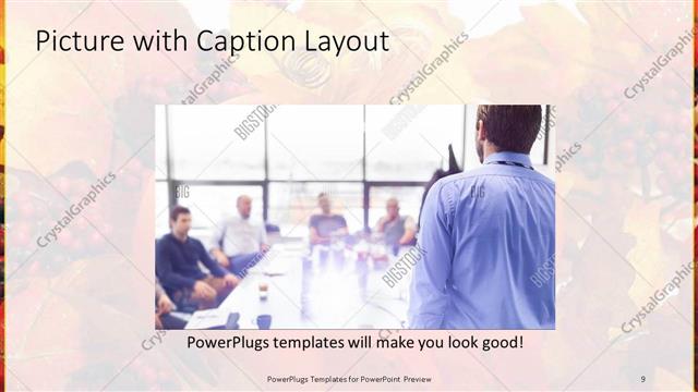 Picture with Caption presentation slide layout