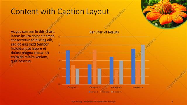 Content with Caption presentation slide layout