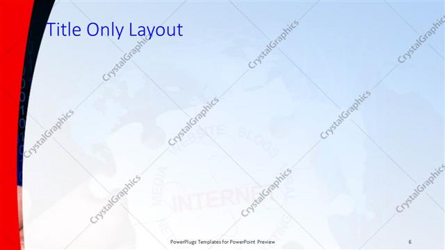 Title Only presentation slide layout