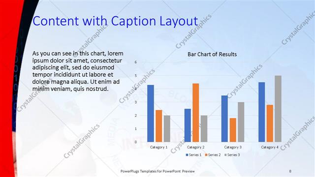 Content with Caption presentation slide layout