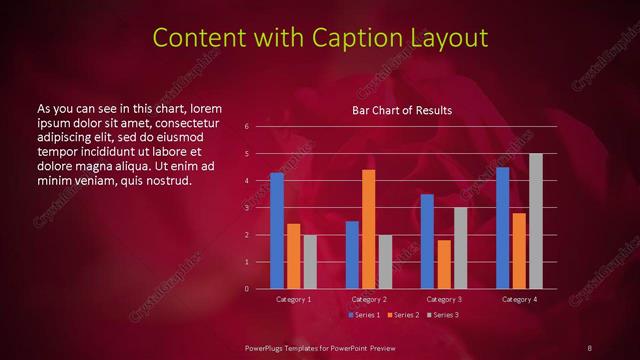 Content with Caption presentation slide layout