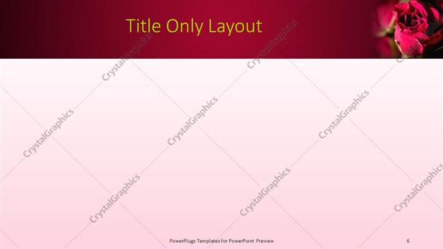 Title Only presentation slide layout