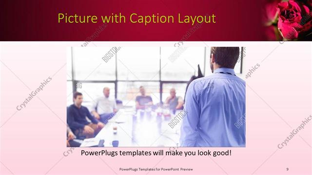 Picture with Caption presentation slide layout
