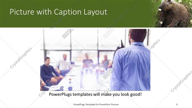 Picture with Caption presentation slide layout