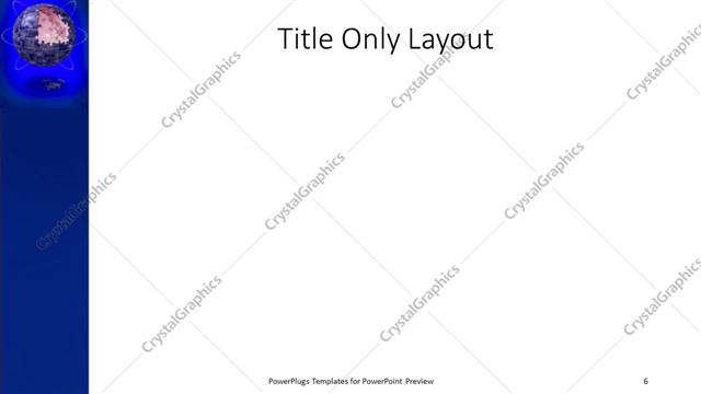 Title Only presentation slide layout