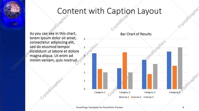 Content with Caption presentation slide layout