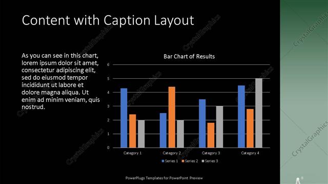 Content with Caption presentation slide layout