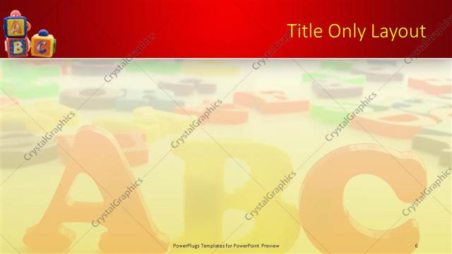 Title Only presentation slide layout