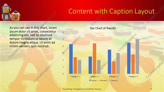 Content with Caption presentation slide layout