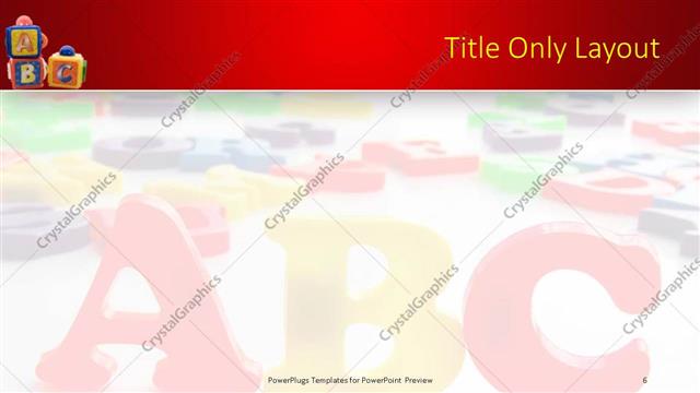 Title Only presentation slide layout