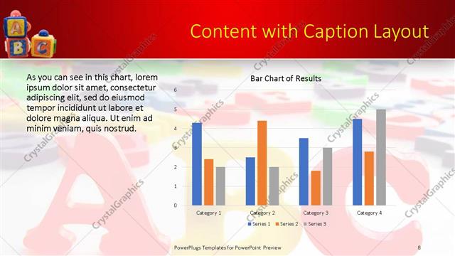Content with Caption presentation slide layout