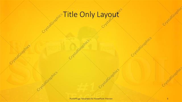 Title Only presentation slide layout