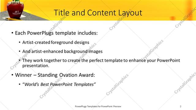Title and Content presentation slide layout