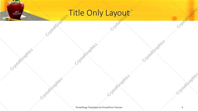 Title Only presentation slide layout