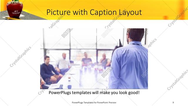 Picture with Caption presentation slide layout