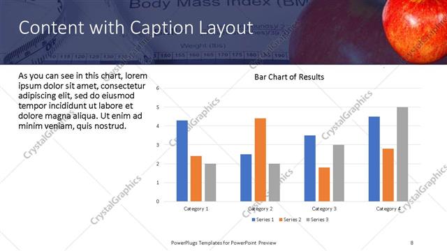Content with Caption presentation slide layout