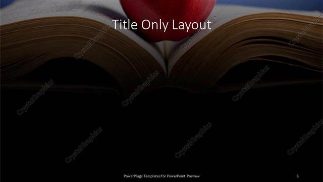 Title Only presentation slide layout