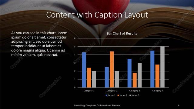 Content with Caption presentation slide layout