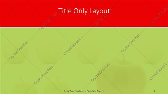 Title Only presentation slide layout