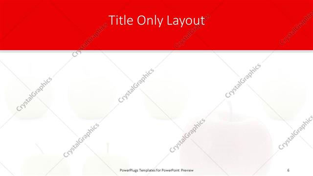 Title Only presentation slide layout