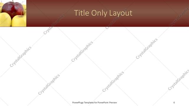 Title Only presentation slide layout