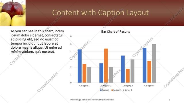 Content with Caption presentation slide layout
