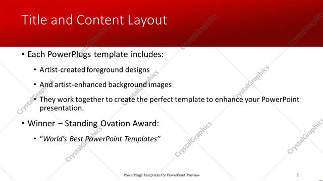 Title and Content presentation slide layout