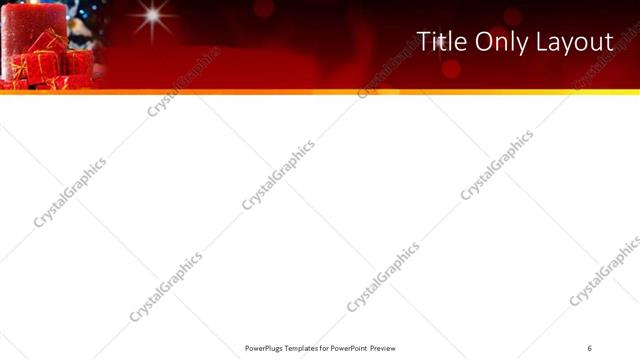 Title Only presentation slide layout